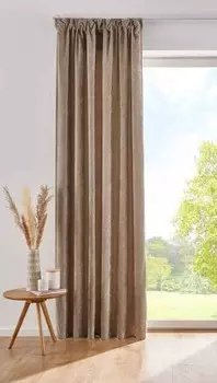 Штора Gardinenbox Thermo Chenille samtig, 140x245x1 см, серо-коричневый