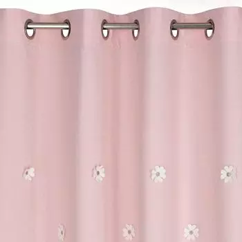Штора готова 400х160, маркизет, гипюр 30см. Eurofirany, розовый