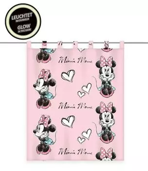 Штора готовая штора Принцесса Светится в темноте 140 х 160 см Herding, черный