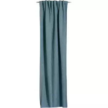 Штора Gzze «Gigolo - петлевая штора с многофункциональной лентой», (1 шт.), ВxШ: 245x140, плотная штора, цвет aquablau