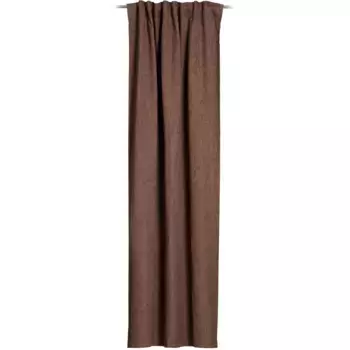 Штора Gzze «Gigolo - петлевая штора с многофункциональной лентой», (1 шт.), ВxШ: 245x140, плотная штора, цвет nougat