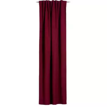 Штора Gzze «Gigolo - петлевая штора с многофункциональной лентой», (1 шт.), ВxШ: 245x140, плотная штора, цвет bordeaux
