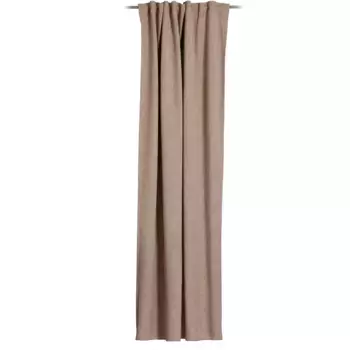 Штора Gzze «Gigolo - петлевая штора с многофункциональной лентой», (1 шт.), ВxШ: 245x140, плотная штора, серо-коричневый