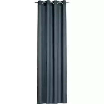 Штора Gzze «Штора с люверсами Linus», (1 шт.), ВxШ: 245x140, однотонная ткань «панама», цвет blau