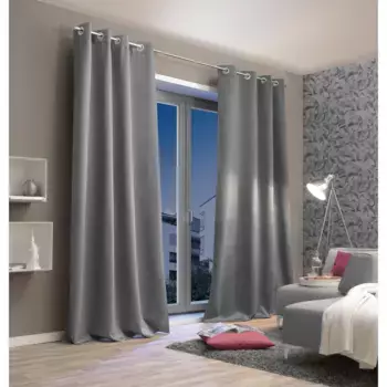 Штора Home Basics «ДАРИЯ», (1 шт.), ВxШ: 245x135, серый