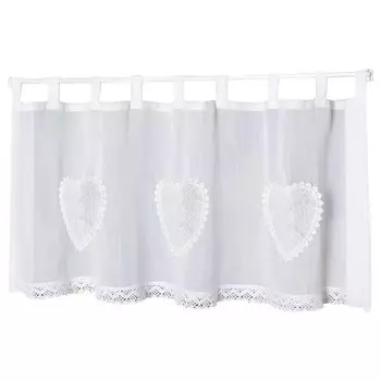 Штора Home Wohnideen Corazon, 45 см, белый