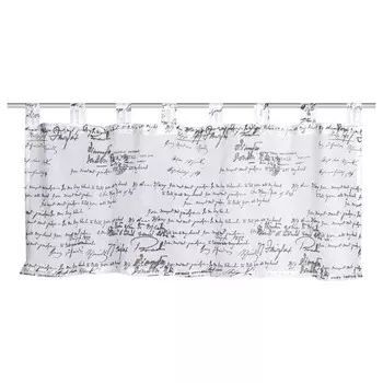 Штора Home Wohnideen Writings, 48 см цвет wei/schwarz