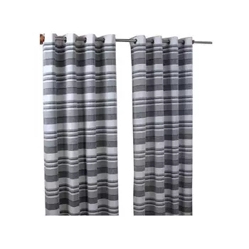 Штора Homescapesn mit sen Morocco im 2 шт, 147x137x137 см, черно-белый