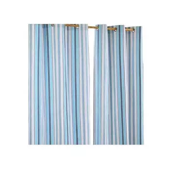 Штора Homescapesn mit sen New England 2 шт, 137x182x182 см, синий