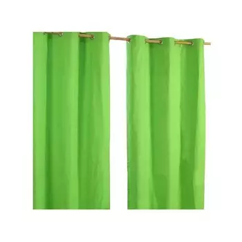 Штора Homescapesn mit sen unifarben 2 шт, 117x137x137 см, зеленый