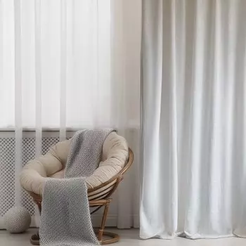 Штора Homlando BILA, 140x2x250 см, белый