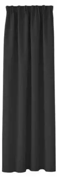 Штора HOOMstylen Blickdicht mit Kruselband 1x, 1x270x140 см, черный
