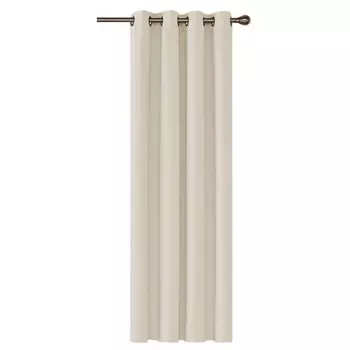 Штора HOOMstylen Blickdicht mit sen, 1x270x140 см, кремово-белый