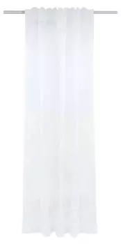 Штора HOOMstylen Transparant mit Kruselband, 1x270x140 см, белый