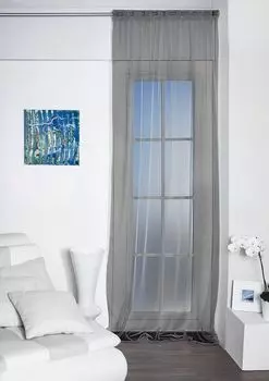 Штора из органзы Betz "Прозрачный" размер 140х245 см цвет - шампанское Betzshop, серый