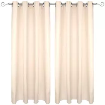 Штора кафе Neusser Collection Angela белая, 50 x 110 см Bestgoodies, бежевый