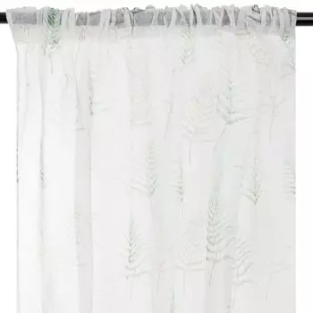 Штора KIMIA в зеленых листьях 140х250 см HOMLA