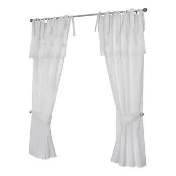 Штора Kutti Camille, 90x145x2 см, белый