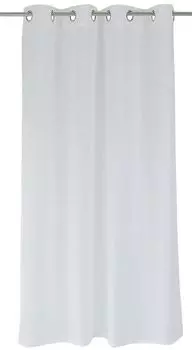 Штора Kutti Кельтский кремовый с люверсами. Простая в уходе штора, имитирующая льняную ткань. Полупрозрачный, с фантазийной пряжей. (1 шт.)(140 х 145 см), бежевый