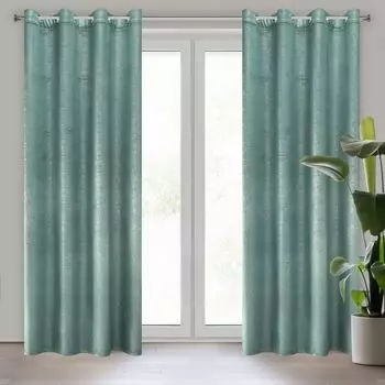 Штора MALIA бирюзовый 140х250 см люверсы штора на люверсах Eurofirany