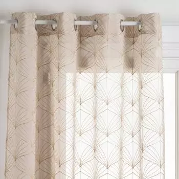 Штора «Миа» - серый - 140x240 см - Atmosphera crateur d'interieur Atmosphera Crateur d'intrieur, бежевый