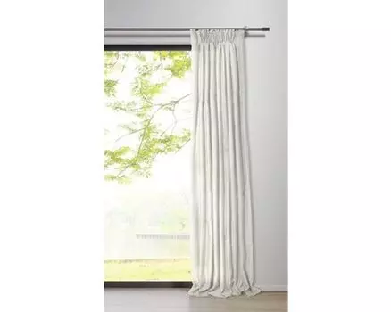 Штора mydeco-петля белая 135х245 см полупрозрачная штора, белый