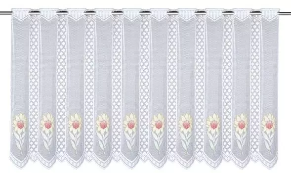 Штора Neusser Collection cafe house желто-красная, 60 x 145 см, красный