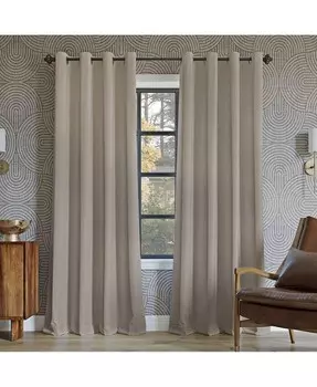 Штора Oslo Theater Grade Extreme со 100% затемнением и люверсами Sun Zero, бежевый