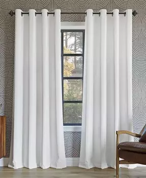 Штора Oslo Theater Grade Extreme со 100% затемнением и люверсами Sun Zero, белый