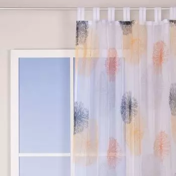 Штора-петля черная 140х245 см полупрозрачная штора-петля Алекс Schmidt Spiele, мультиколор