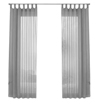 Штора-петля набор вуалей 2 шт Gardinenbox, серый
