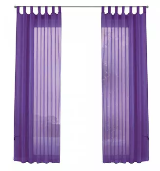 Штора-петля набор вуалей Gardinenbox, фиолетовый