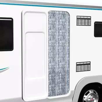 Штора Prolenta премиум для защиты от насекомых бело-серая 56х200 см синель, серый