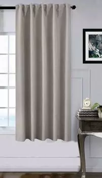 Штора Prolenta премиум для защиты от насекомых антрацит 120х220 см шенилл Astek, серо-коричневый