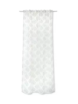 Штора с ботаническим мотивом Coincasa, зеленый