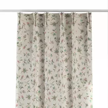 Штора с цирконами 145х250 см, люверсы полузатемняющие цвета для спальни Dekoria, бежевый