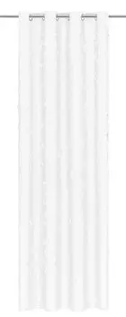 Штора с цирконами 145х250 см, люверсы полузатемняющие цвета для спальни Sonstige, белый