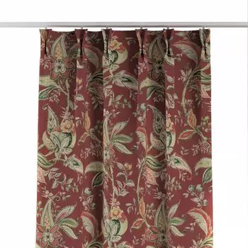 Штора с фламандскими складками в 2 сложения. Dekoria, красный