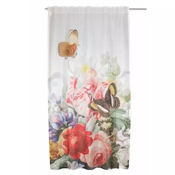 Штора с имитацией рафии с петлей, размер: 90х110см, цвет: розовый. ALBANI, белый