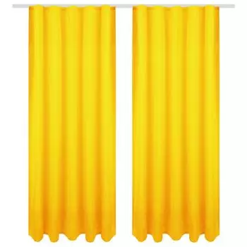 Штора с кружевной панелью Plauener арабеска (Ш х В) 232,40см * 30см белый/натурально-белый Bestgoodies, желтый