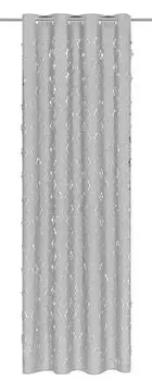 Штора с лазерной резкой цветы 145х250 темно-серый Sonstige