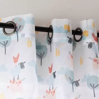 Штора с люверсами для мотоцикла ABAKUHAUS, мопеды и скутеры пастельных тонов с точками, идущими в противоположных направлениях, декоративные шторы для окон из 2 панелей, 280 см x 260 см, морская пена лосося Stof, мультиколор