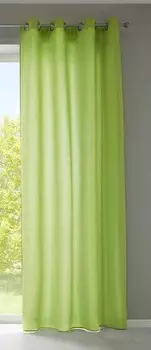 Штора с люверсами Gardinenbox Microsatin blickdicht sen, 140x245x1 см, зеленый