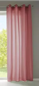 Штора с люверсами Gardinenbox Microsatin blickdicht sen, 140x245x1 см, старый розовый
