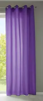 Штора с люверсами Gardinenbox Microsatin blickdicht sen, 140x245x1 см, фиолетовый