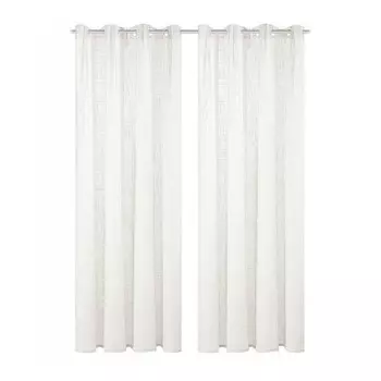 Штора с люверсами Home Wohnideen Softy 2 шт, 140x245x1 см, белый