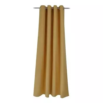 Штора с люверсами Kutti Dimout I, 145 см цвет curry