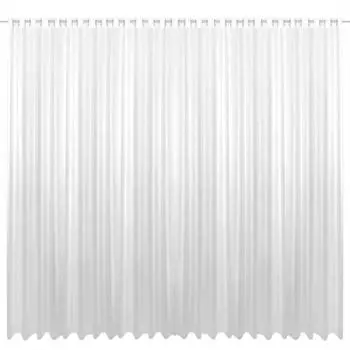 Штора с люверсами, непрозрачная штора с люверсами, штора с люверсами, 140 (Ш) x 250 (Д), белый, 1 шт. в упаковке Bestlivings