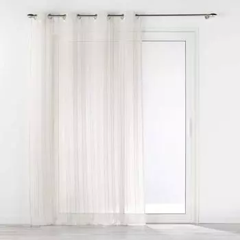 Штора с люверсами шеврон, тонкие зигзагообразные линии, затемняющие антрацит черный 140х260см Douceur d'interieur