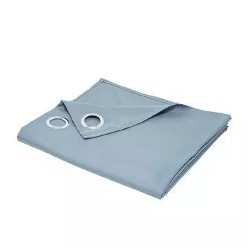 Штора с люверсами Today Essential, 140x1x240 см цвет graublau